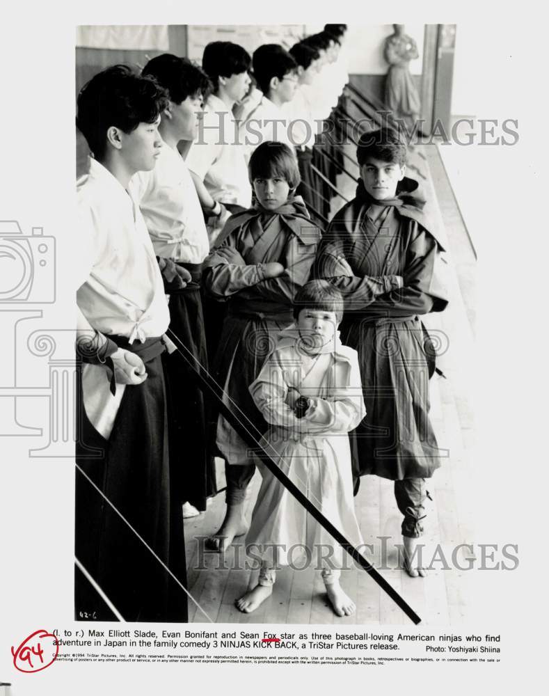 1994 Press Photo &quot;3 Ninjas Kick Back&quot; Movie Scene - srp30370- Historic Images