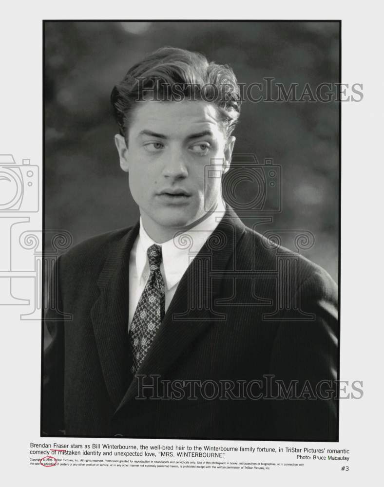 1996 Press Photo Actor Brendan Fraser in &quot;Mrs. Winterbourne&quot; - srp30599- Historic Images