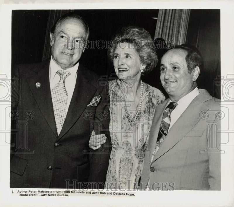 Load image into Gallery viewer, Press Photo Author Peter Malatesta with Uncle and Aunt, Bob and Dolores Hope
