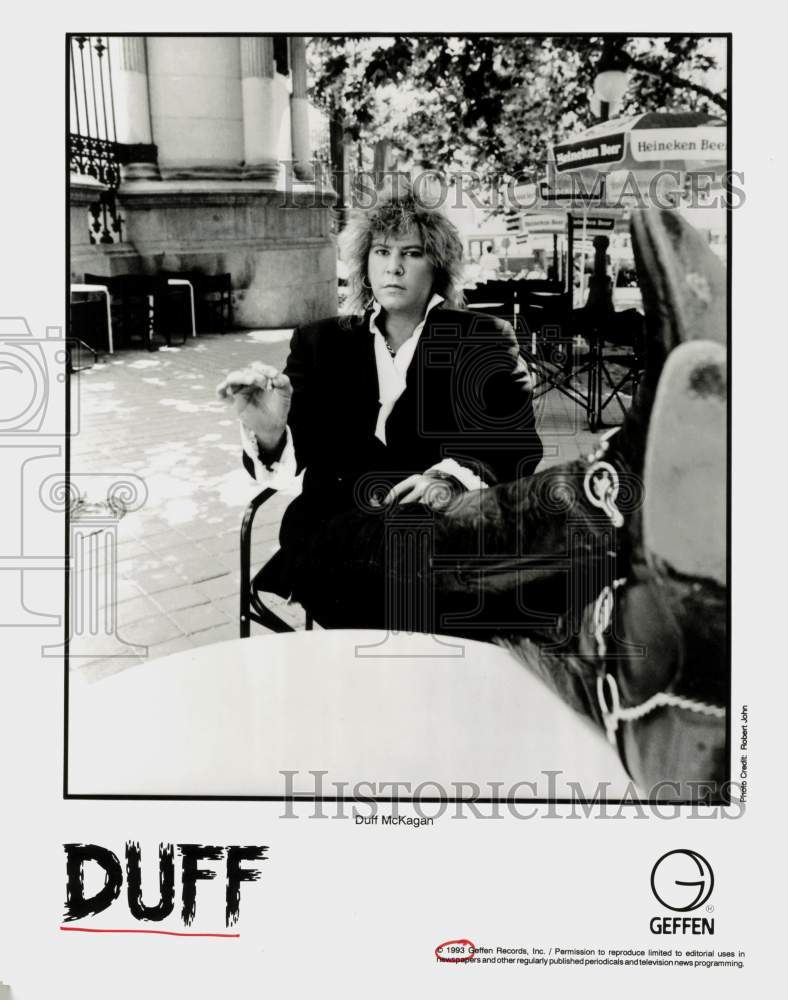 1993 Press Photo Duff McKagan of Duff - srp31781