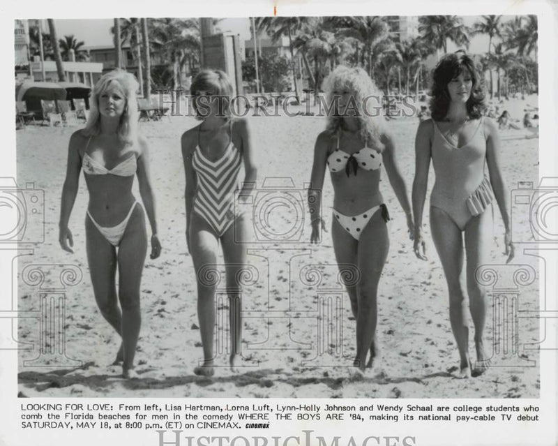 Load image into Gallery viewer, 1984 Press Photo "Where the Boys Are '84" Cast Members - srp32551
