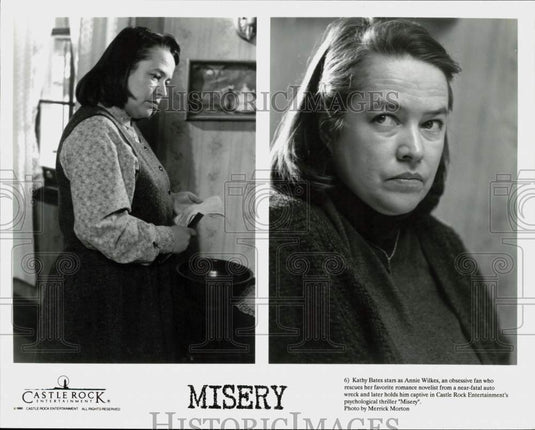 1990 Press Photo Actress Kathy Bates as Annie Wilkes in "Misery" - srp33333- Historic Images