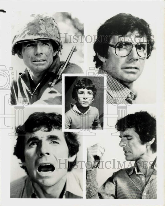 Press Photo Actor & Young Boy in Collage - srp33825