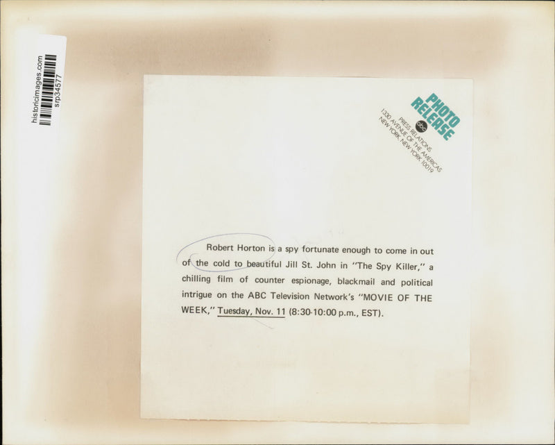 Load image into Gallery viewer, Press Photo Robert Horton &amp; Jill St. John in "The Spy Killer" - srp34577
