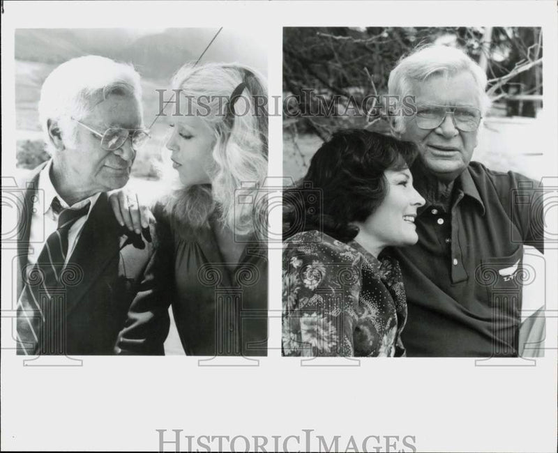 Load image into Gallery viewer, Press Photo Actor Buddy Ebsen with Daughter Bonnie &amp; With Marj Dusay - srp34614
