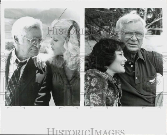 Press Photo Actor Buddy Ebsen with Daughter Bonnie & With Marj Dusay - srp34614