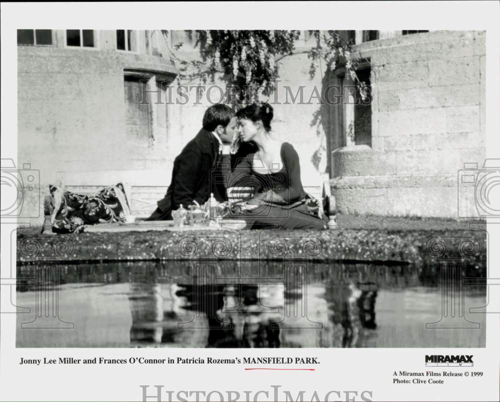 1999 Press Photo Jonny Lee Miller and Frances O'Connor in "Mansfield Park"