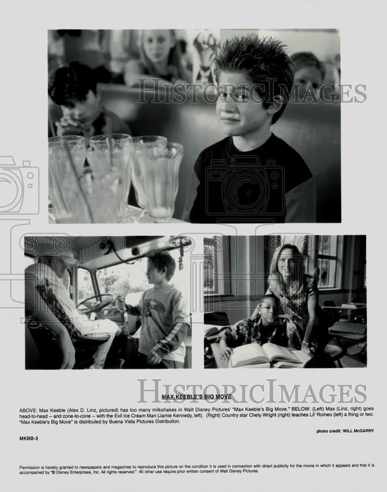 Press Photo Alex D. Linz & Co-Stars in "Max Keeble's Big Move" - srp36161