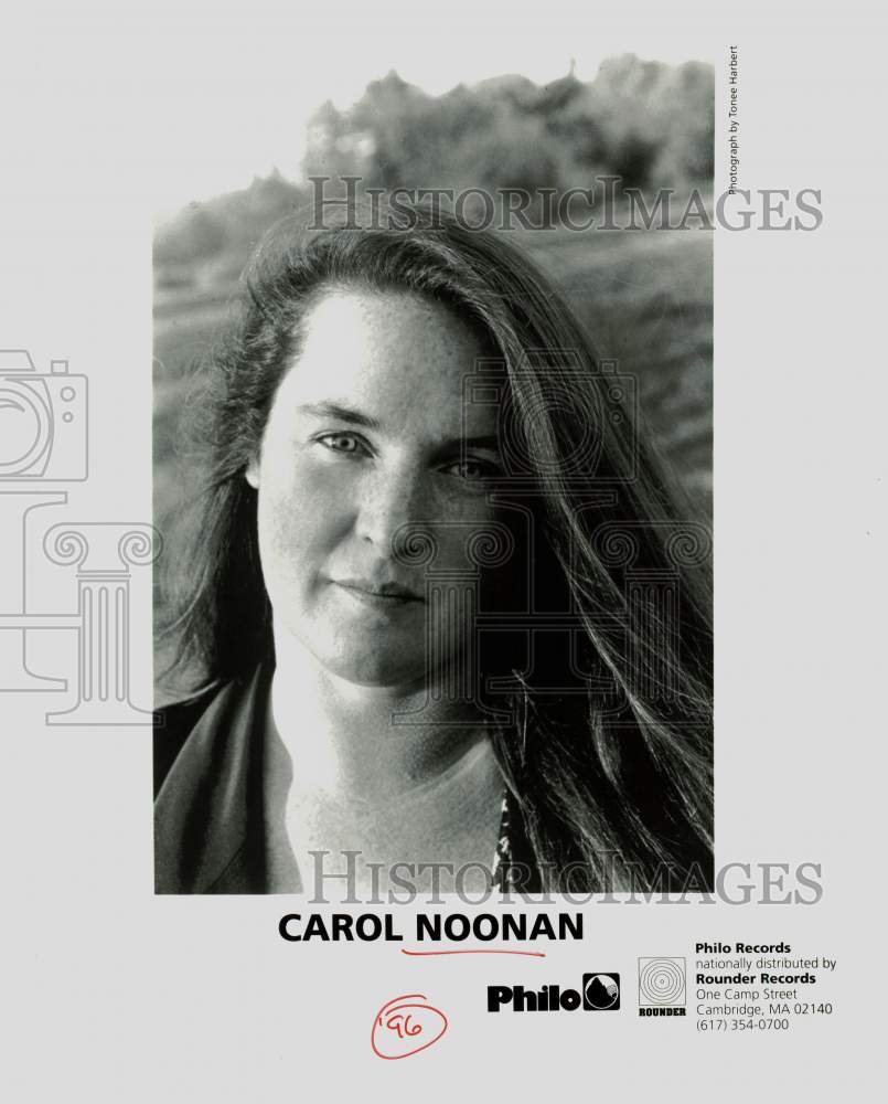 1996 Press Photo Carol Noonan, recording artist - srp36491