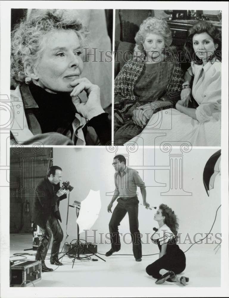 Load image into Gallery viewer, Press Photo Katharine Hepburn; Victoria Principal &amp; Barbara Walters; Photo Shoot
