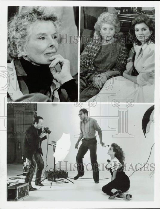 Press Photo Katharine Hepburn; Victoria Principal & Barbara Walters; Photo Shoot