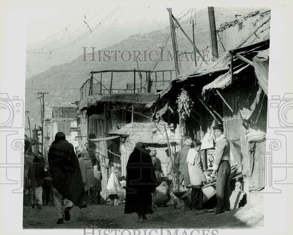 1980 Press Photo Street Scene in Kabul, Afghanistan - srx00872- Historic Images