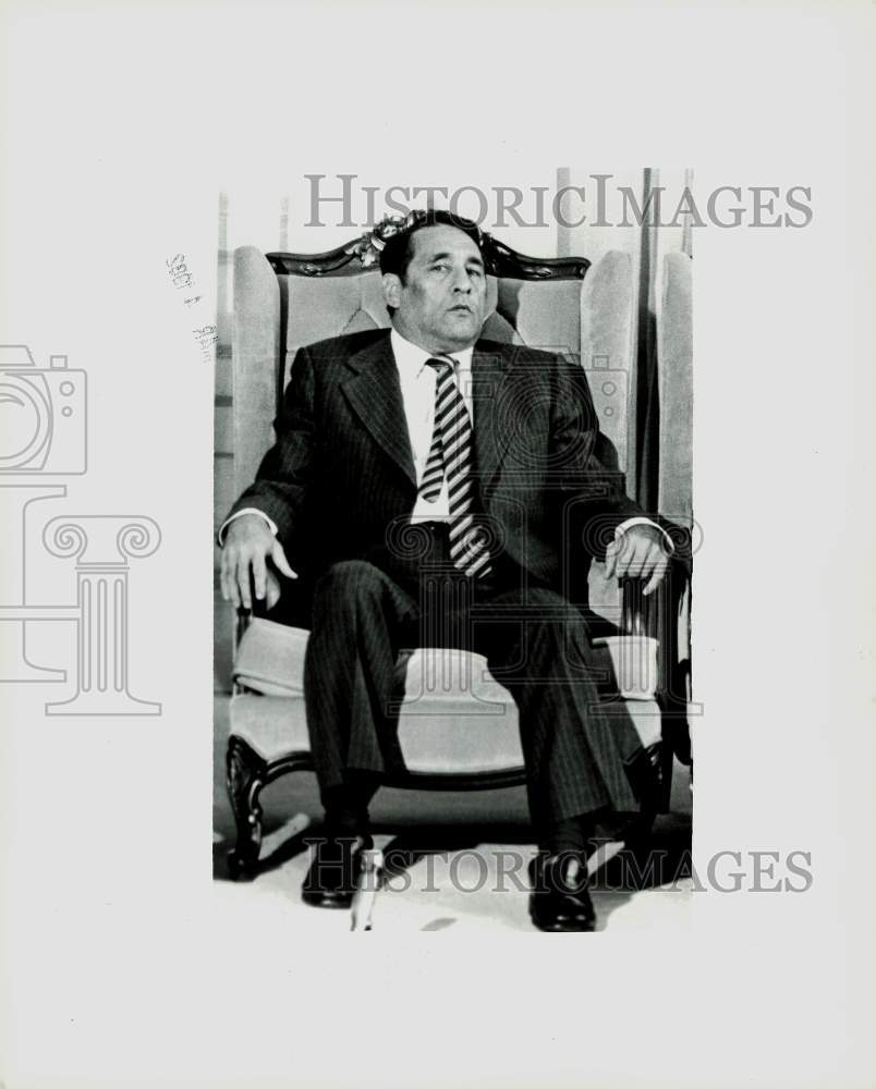 1982 Press Photo El Salvador&#39;s President Jose Napoleon Duarte in San Salvador- Historic Images