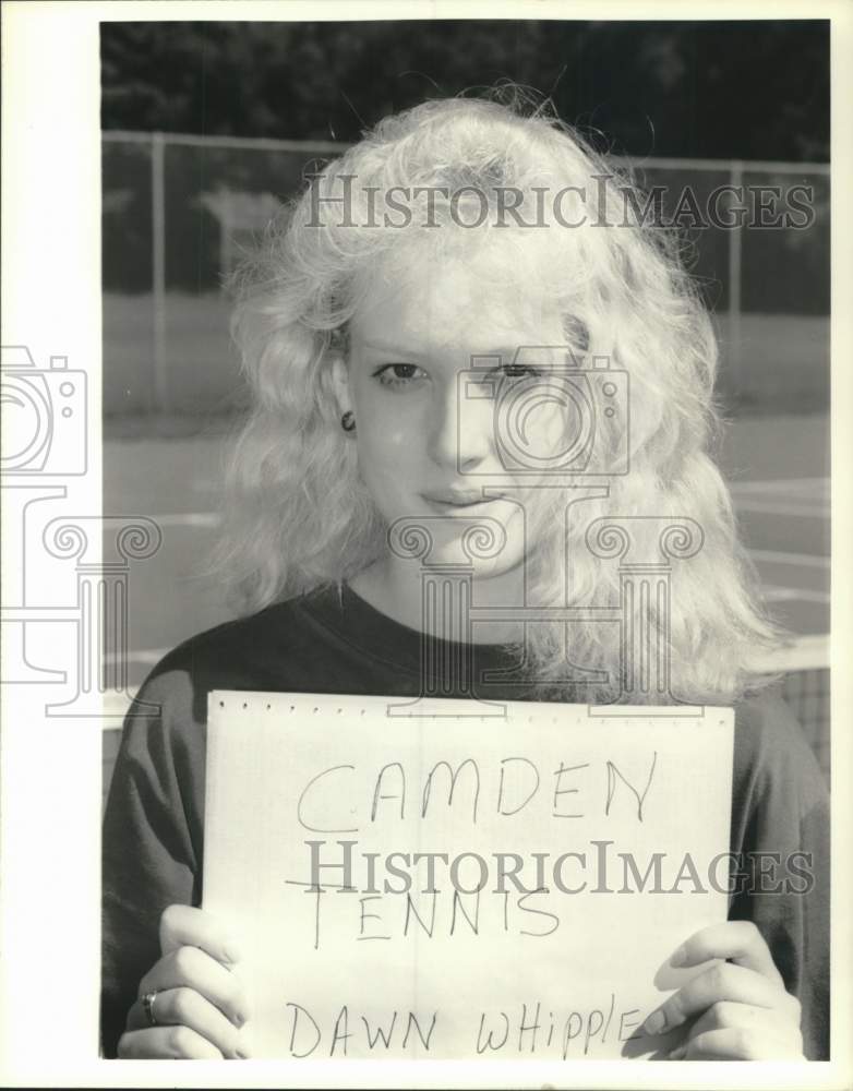 Press Photo Dawn Whipple, Camden Tennis Player - sya07339- Historic Images