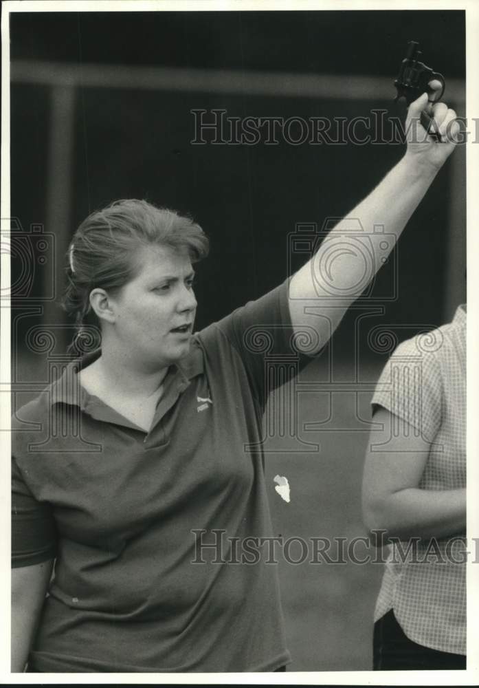 Press Photo Maureen Stone, Special Olympics County Coordinator - sya08843- Historic Images