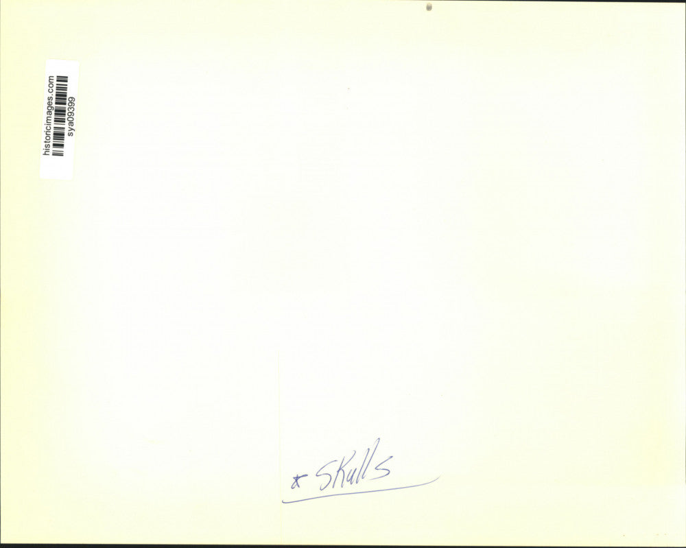 Press Photo Florida River Artifact, Bison Skull with Spear Point - sya09399