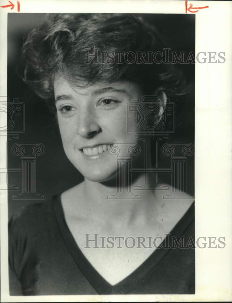 1985 Press Photo Pam Monahan, Gymnast - sya11804- Historic Images