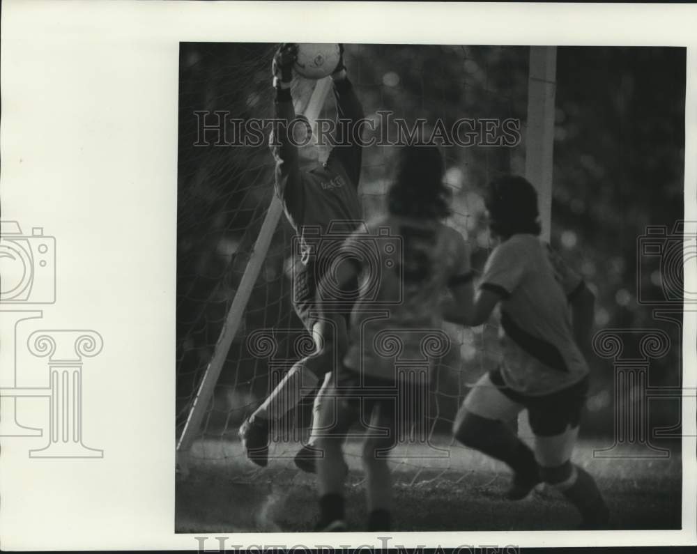 Press Photo Junior Olympics Soccer Player Goal Keeper Jay Pylman of Syracuse- Historic Images