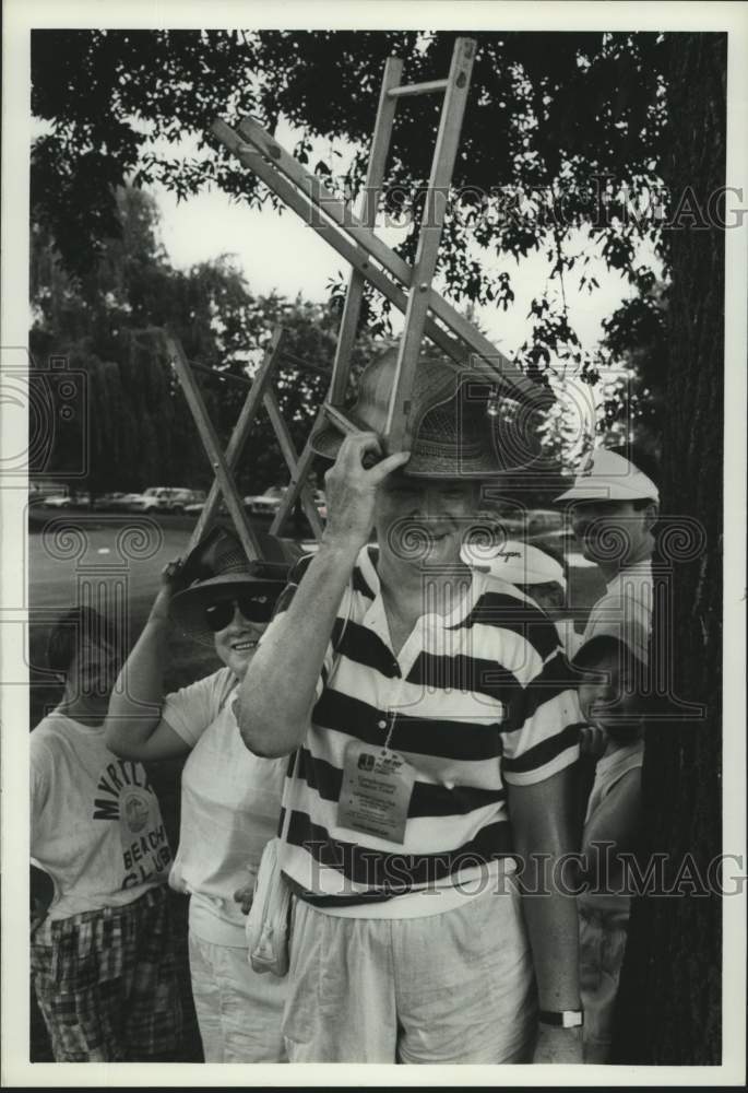 1989 Press Photo Rose Ann Goodnough at Lafayette Country Club Golf Tournament- Historic Images