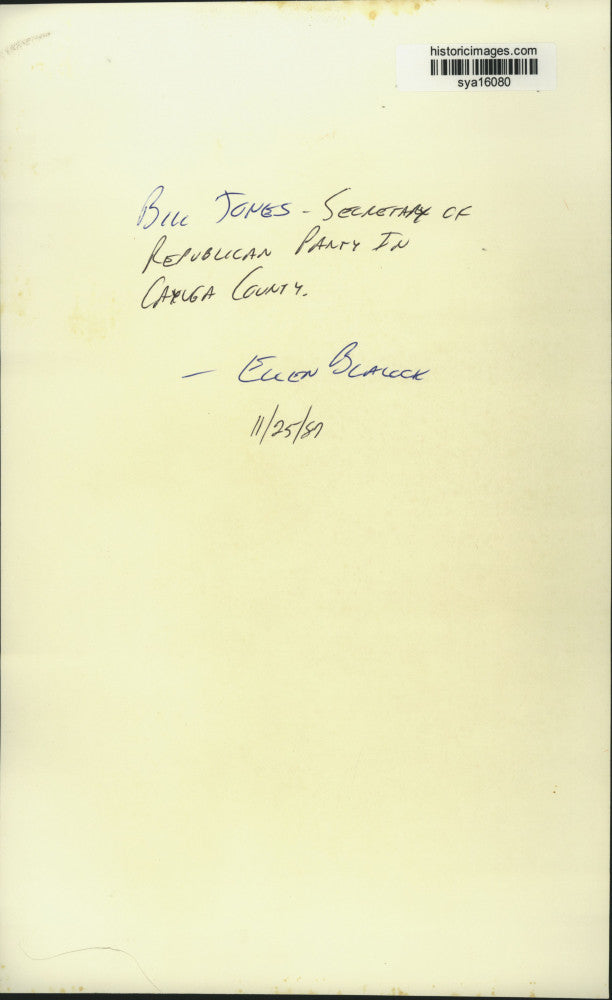 1987 Press Photo Bill Jones, Republican Party Secretary in Cayuga County