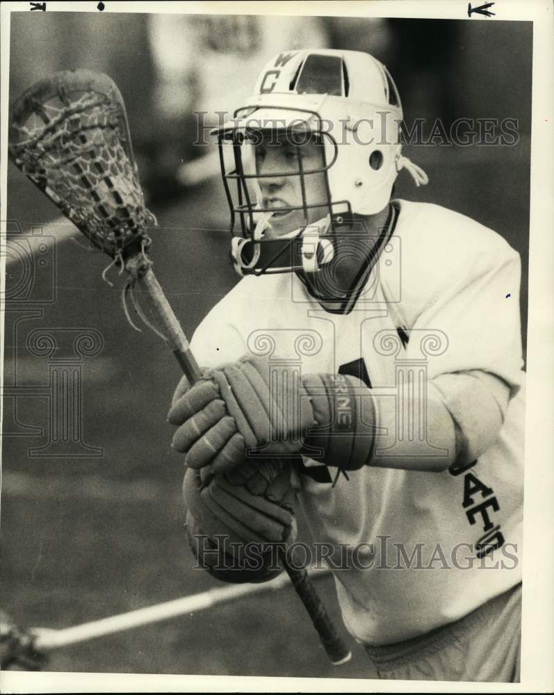 1985 Press Photo Phil Willard, West Genesee High School Lacrosse Player- Historic Images