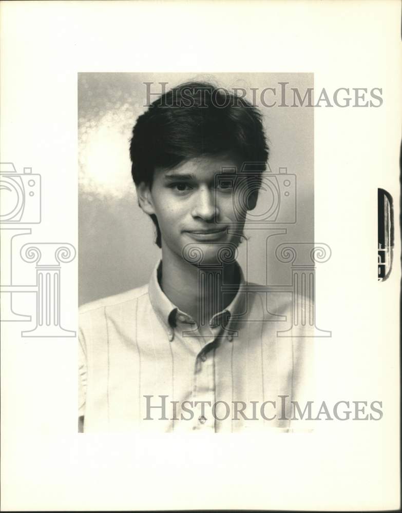 1989 Press Photo Owen Baird, High School Cross Country Runner - sya17700- Historic Images