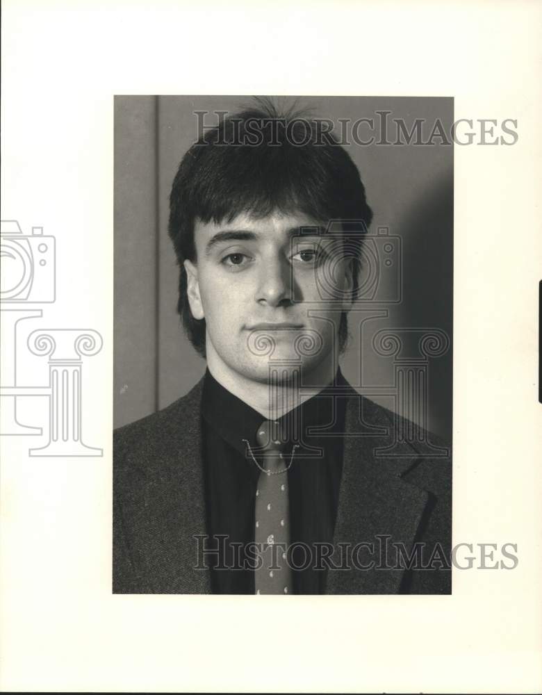 1989 Press Photo John Goodson, Clinton Football Player - sya17735- Historic Images