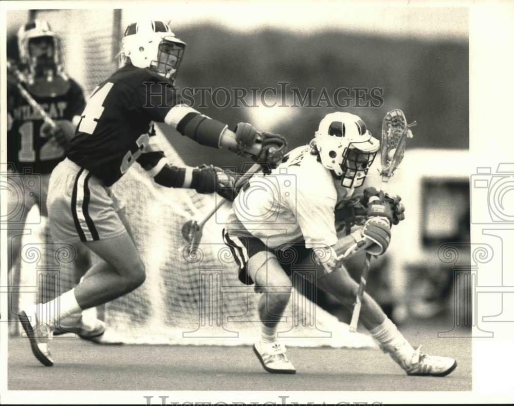 Press Photo West Genesee Lacrosse Player Jay Woythal at Game - sya18259- Historic Images