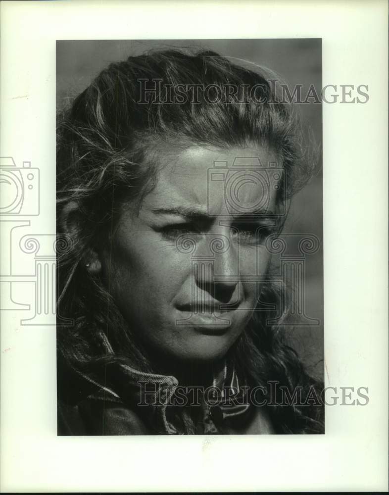 1990 Press Photo Maria Pelar-Marino, Syracuse University Tennis Player- Historic Images