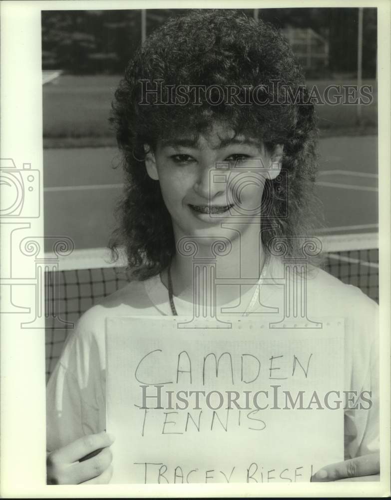 1989 Press Photo Tracey Riesel, Camden Tennis Player - sya19097- Historic Images