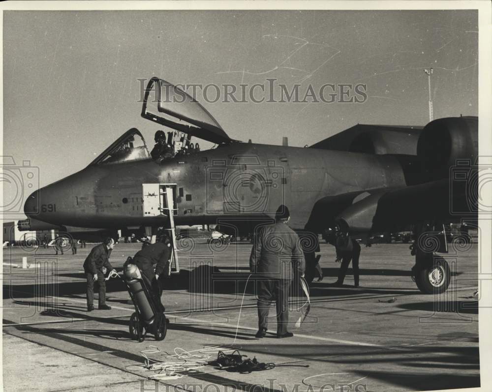 Press Photo 174th Tactical Fighter Wing A10 Thunderbolt II Airplane - sya21018