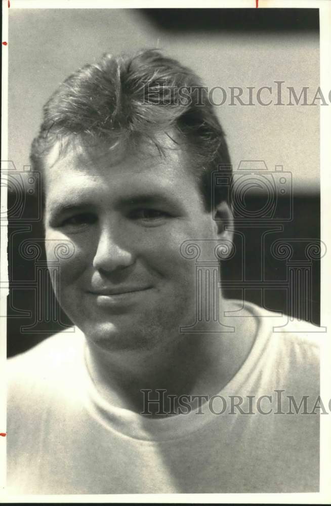 1990 Press Photo Mike Conners, Fulton School Wrestling - sya22807- Historic Images