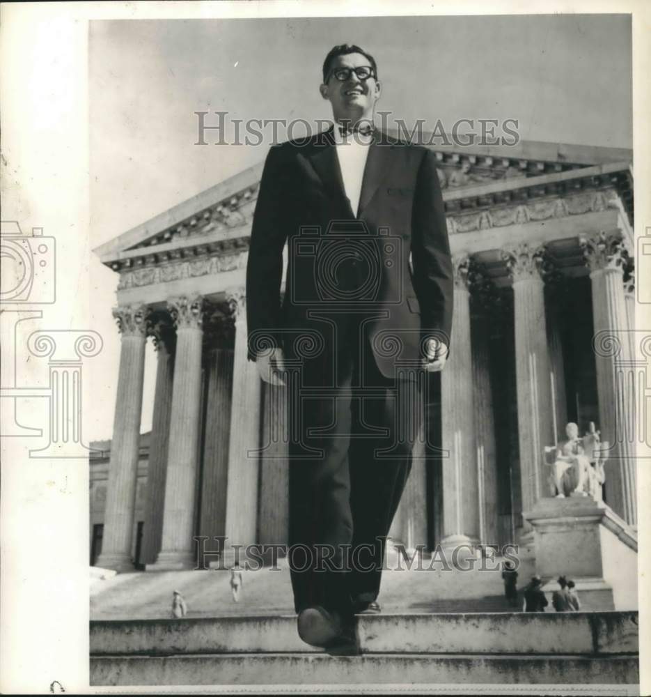 1956 Press Photo Basketball Player George Mikan - sya22898- Historic Images