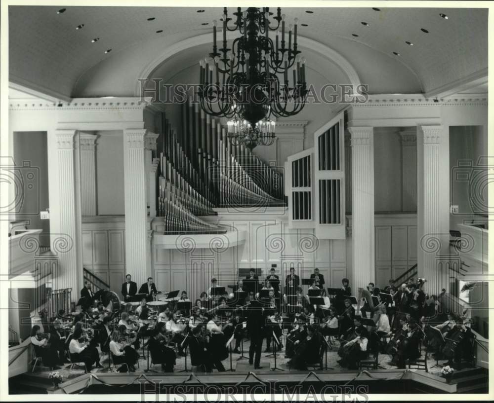 1999 Press Photo Overview of Colgate University Orchestra for Press Release- Historic Images