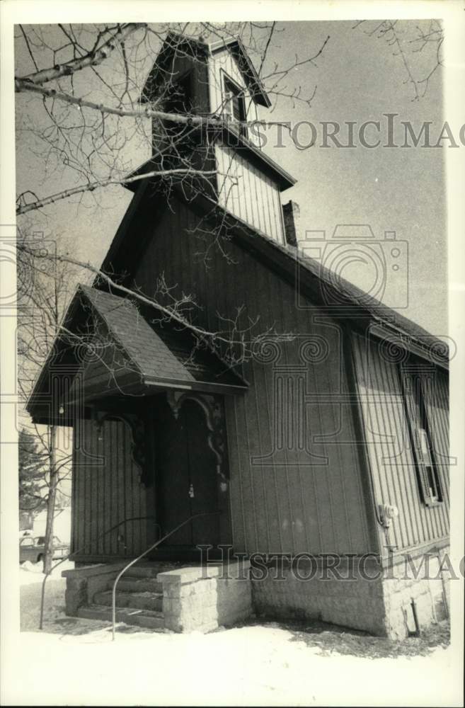 1984 Press Photo Exterior of Randallsville Baptist Church in New York- Historic Images