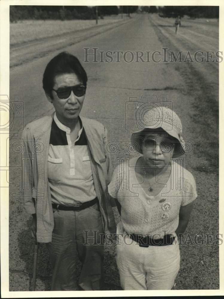 1985 Press Photo Hiroshima and Nagasaki Survivors at Sampson State Park Rally- Historic Images