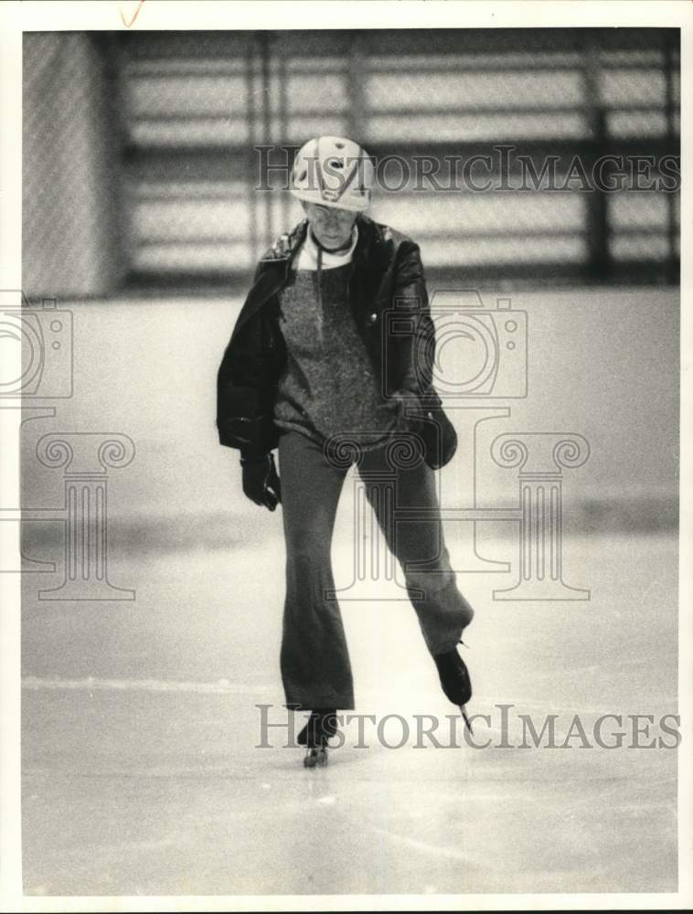 Press Photo Jean Gorman of Syracuse Speed Skating Club - sya66659- Historic Images