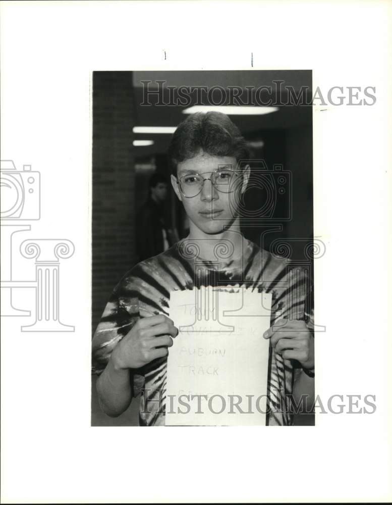 1991 Press Photo Auburn-Track runner, Tony Kovalczik - sya69870- Historic Images