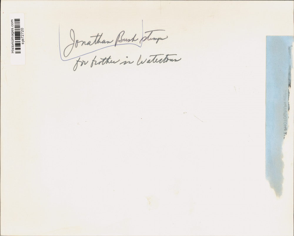 Press Photo Jonathan Bush stumps for his brother George in Watertown.