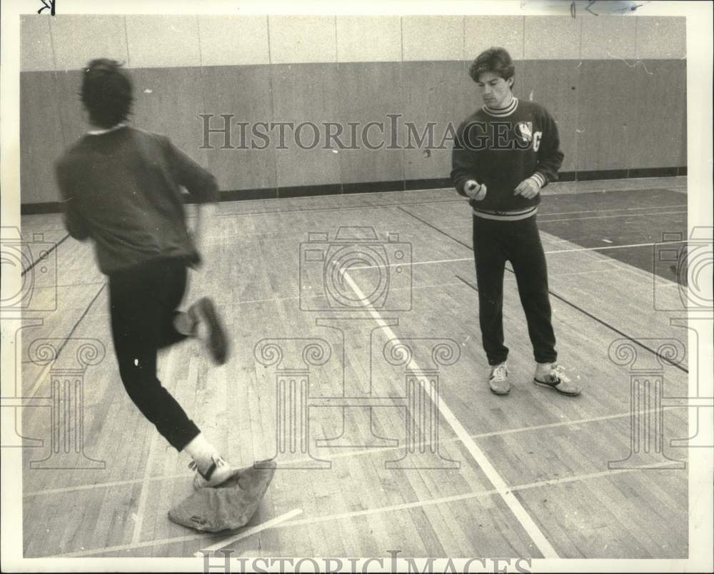 Press Photo Syracuse-W. Genesee High School baseball coach, Mark Barriere- Historic Images