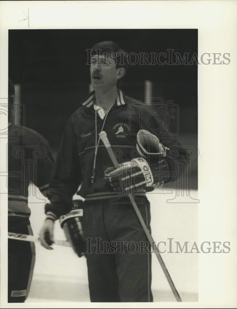 1987 Press Photo Don Unger, Oswego State Hockey - sya78654- Historic Images