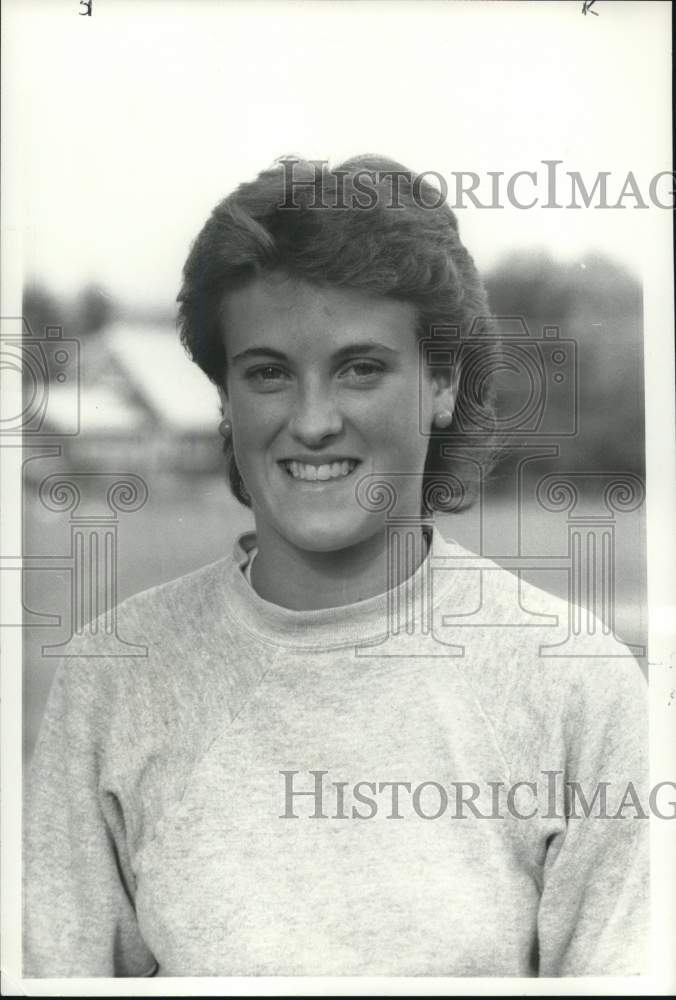 1985 Press Photo Kathy Arcaro, LeMoyne Cross Country - sya86984- Historic Images