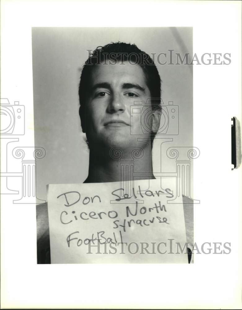 Press Photo Don Sellars, Football Player in Cicero, New York - sya89408- Historic Images