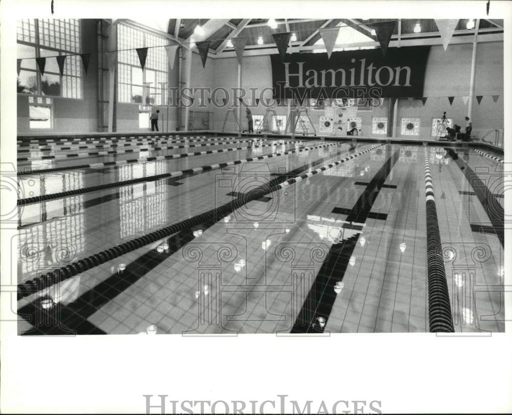 1988 Press Photo Indoor Swimming Pool at Hamilton College - sya91483- Historic Images