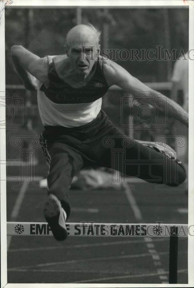 1987 Press Photo Ed Lukens, Runner in Empire State Games - sya91908- Historic Images