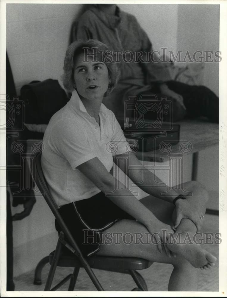 1985 Press Photo Robin Bright, Nottingham Swim - sya91911- Historic Images