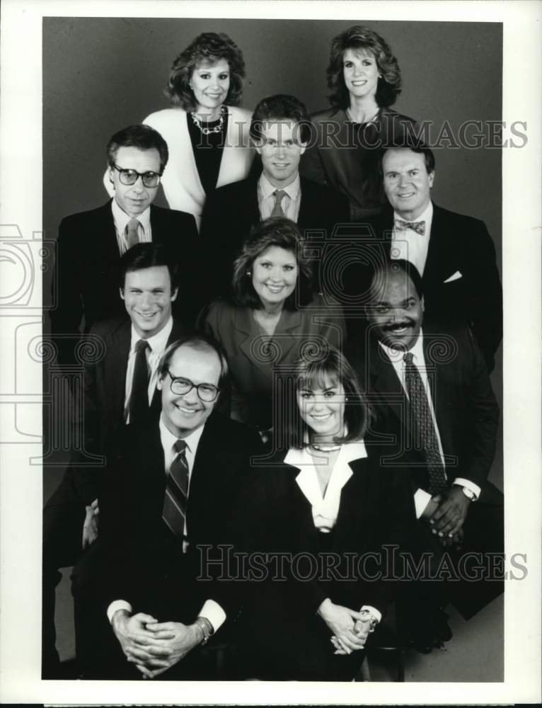 1988 Press Photo Various Hosts on "CBS This Morning" on CBS - sya93586- Historic Images