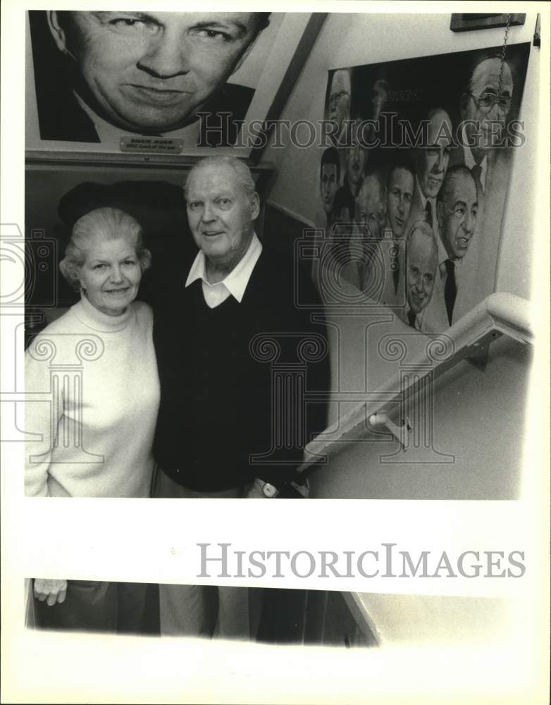 Press Photo Virginia and Philip Allen, Syracuse University Football Memorabilia- Historic Images