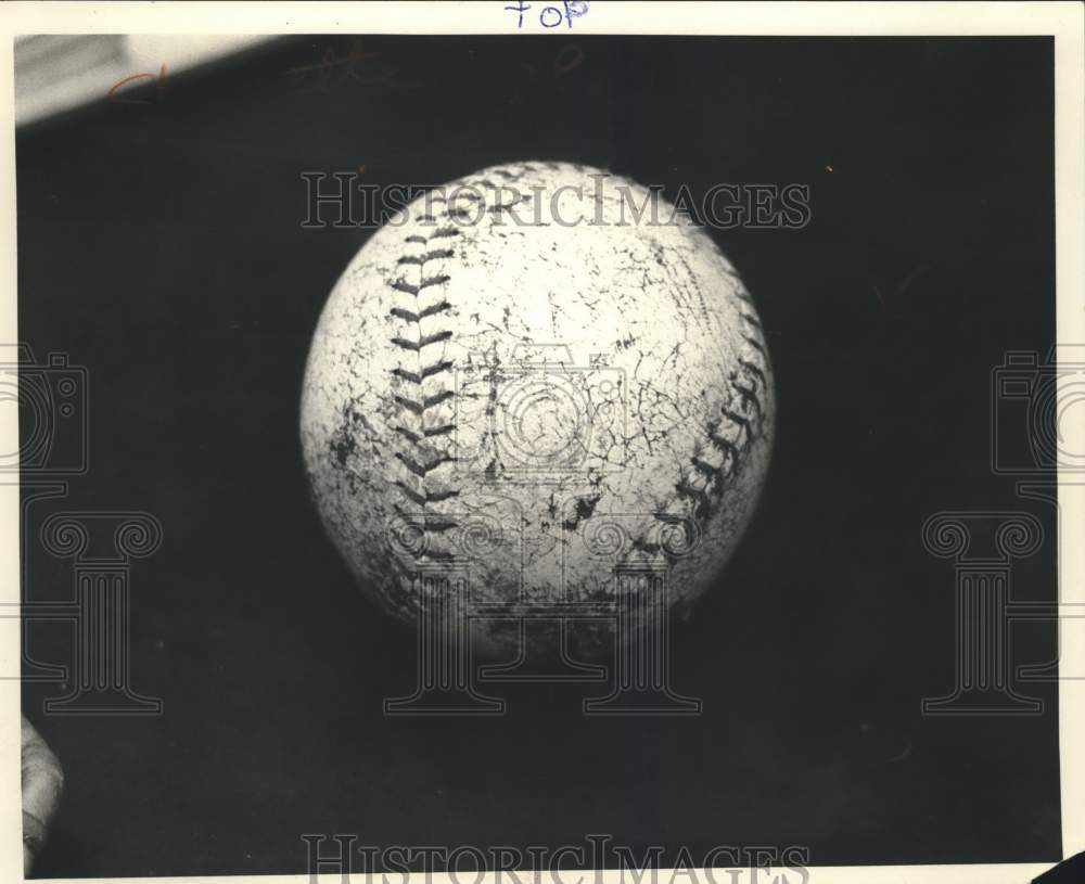 1978 Press Photo Used Baseball in Display - sya99223- Historic Images