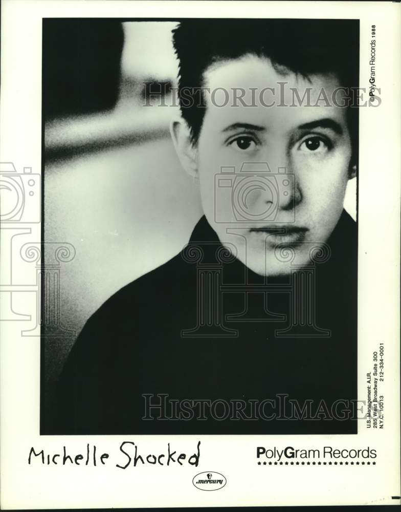 1988 Press Photo Musician Michelle Shocked - syp00867- Historic Images